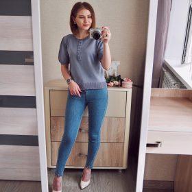 High Waist Stretch Skinny Jeans photo review